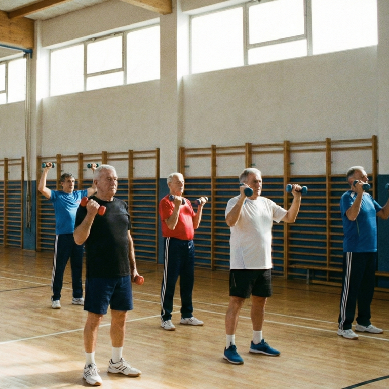 Senioren Gruppe beim Bewegungstraining - Quelle: Gemini